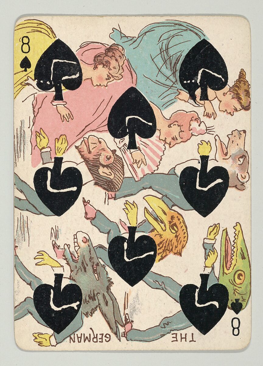 Harlequin Series 2, a set of playing cards issued as premiums by Kinney Brothers Tobacco, Kinney Brothers Tobacco Company, Commercial color lithographs