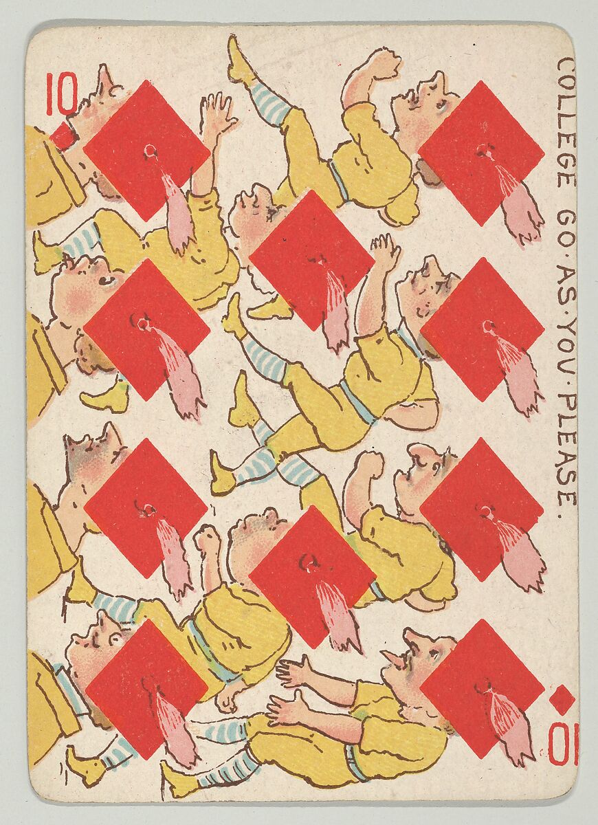 Harlequin Series 2, a set of playing cards issued as premiums by Kinney Brothers Tobacco, Kinney Brothers Tobacco Company, Commercial color lithographs