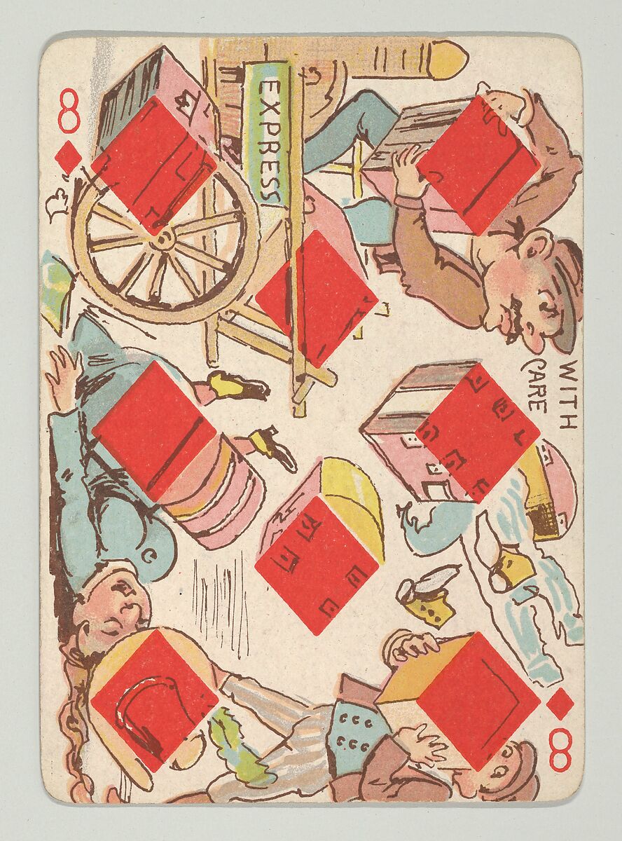 Harlequin Series 2, a set of playing cards issued as premiums by Kinney Brothers Tobacco, Kinney Brothers Tobacco Company, Commercial color lithographs