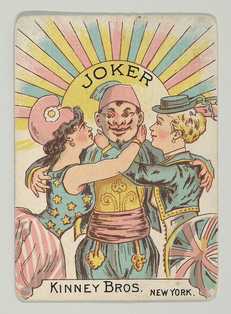Harlequin Series 2, a set of playing cards issued as premiums by Kinney Brothers Tobacco, Kinney Brothers Tobacco Company, Commercial color lithographs