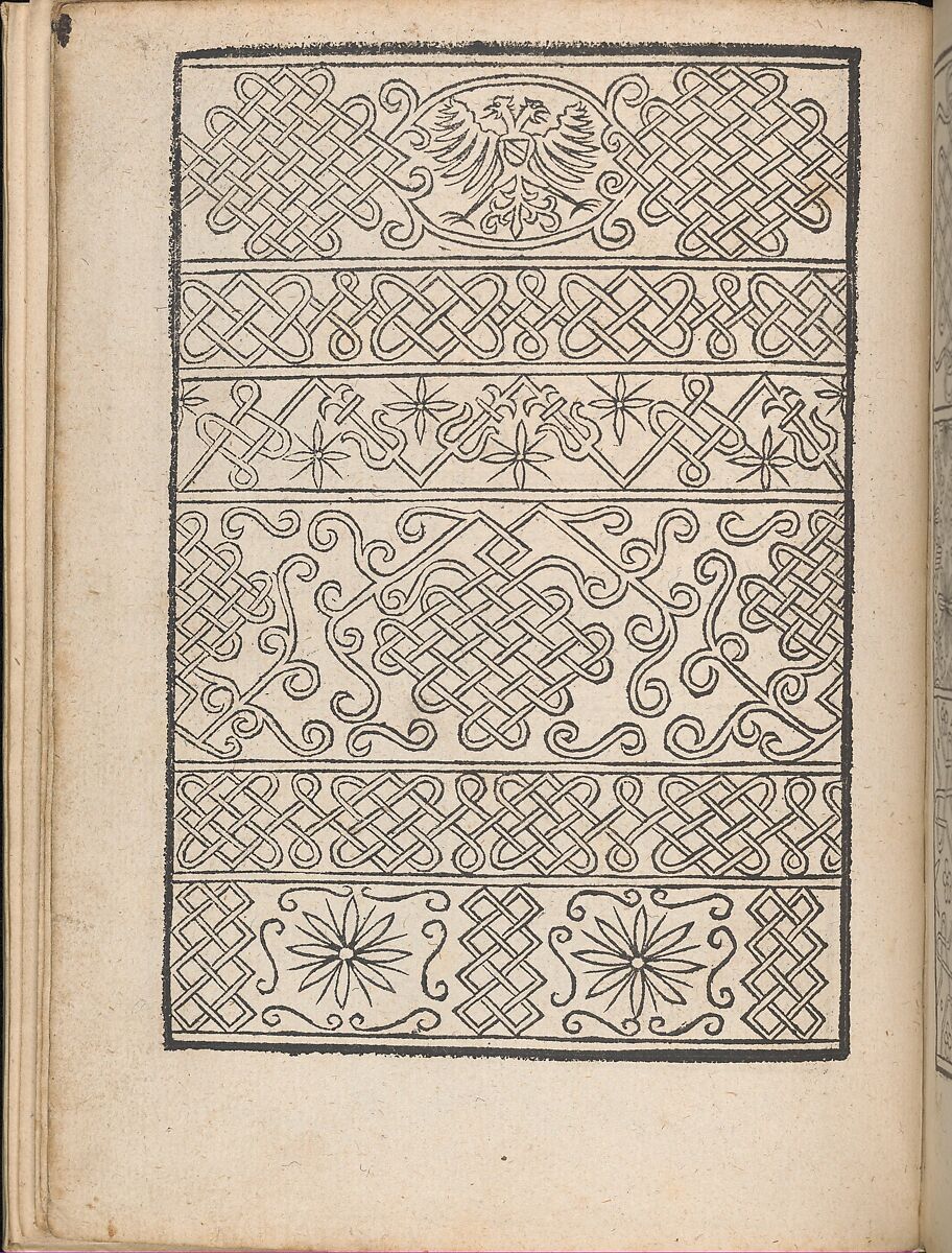 New Modelbüch allen Nägerin u. Sydenstickern (Page 3v), Hans Hoffman (German, active Strasbourg, 1556), Woodcut 