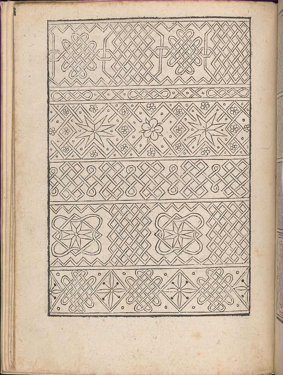 New Modelbüch allen Nägerin u. Sydenstickern (Page 4v), Hans Hoffman (German, active Strasbourg, 1556), Woodcut 