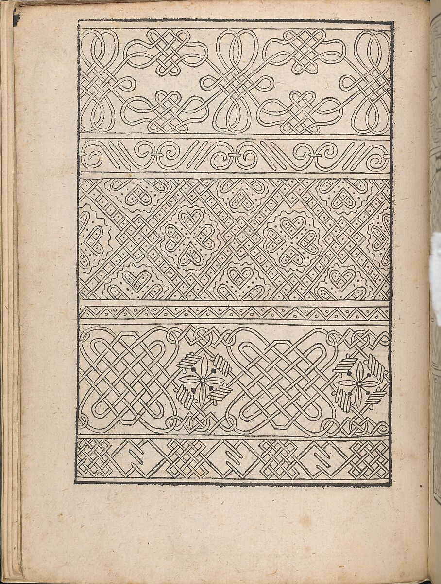 New Modelbüch allen Nägerin u. Sydenstickern (Page 5v), Hans Hoffman (German, active Strasbourg, 1556), Woodcut 