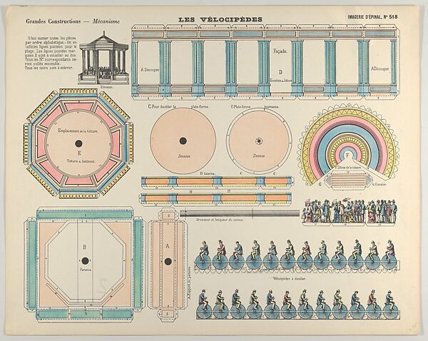 The Velocipedes, from the Grandes Constructions, no. 518