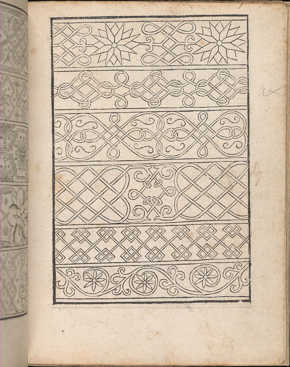 New Modelbüch allen Nägerin u. Sydenstickern (Page 8r), Hans Hoffman (German, active Strasbourg, 1556), Woodcut 