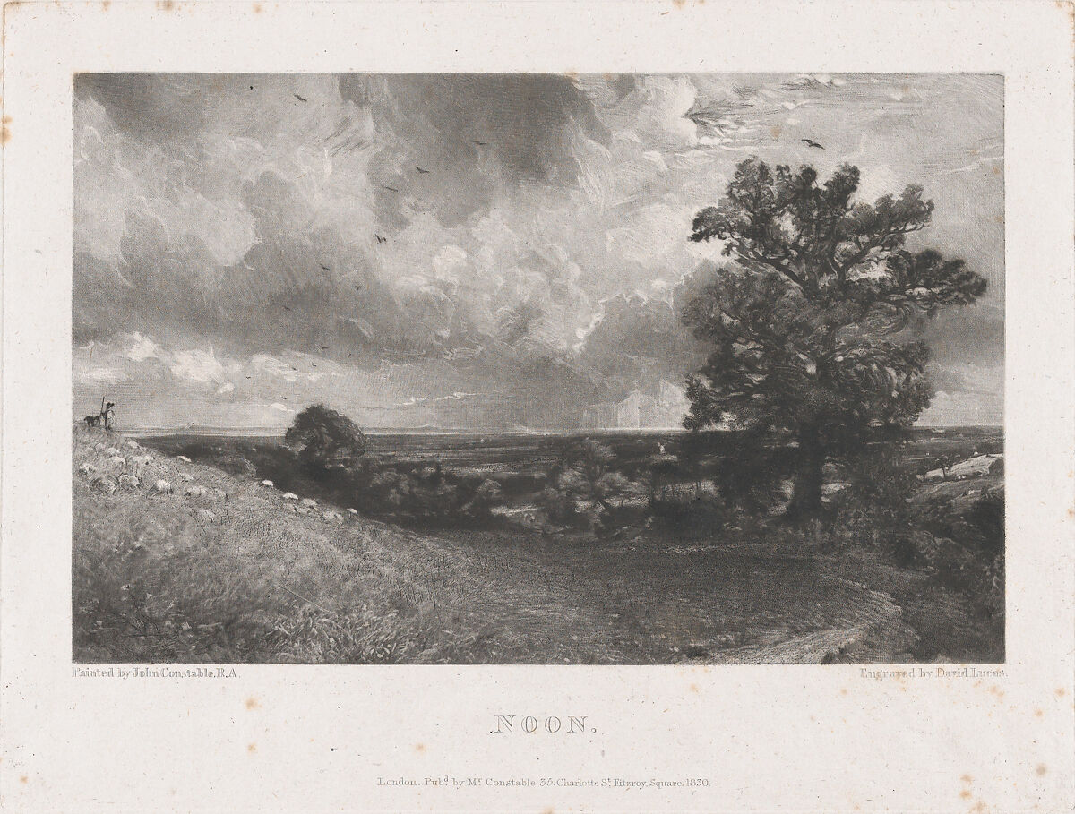 Noon, David Lucas (British, Geddington Chase, Northamptonshire 1802–1881 London), Mezzotint; first state of six 