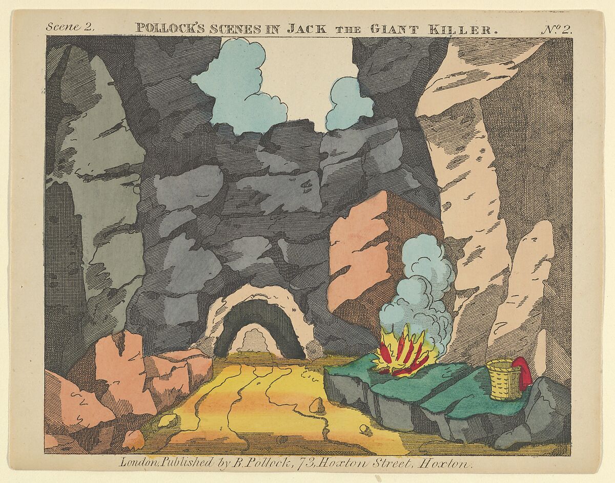 Scene 2, from Jack and the Giant Killer, Scenes for a Toy Theater, Benjamin Pollock (British, 1857–1937), Lithograph 