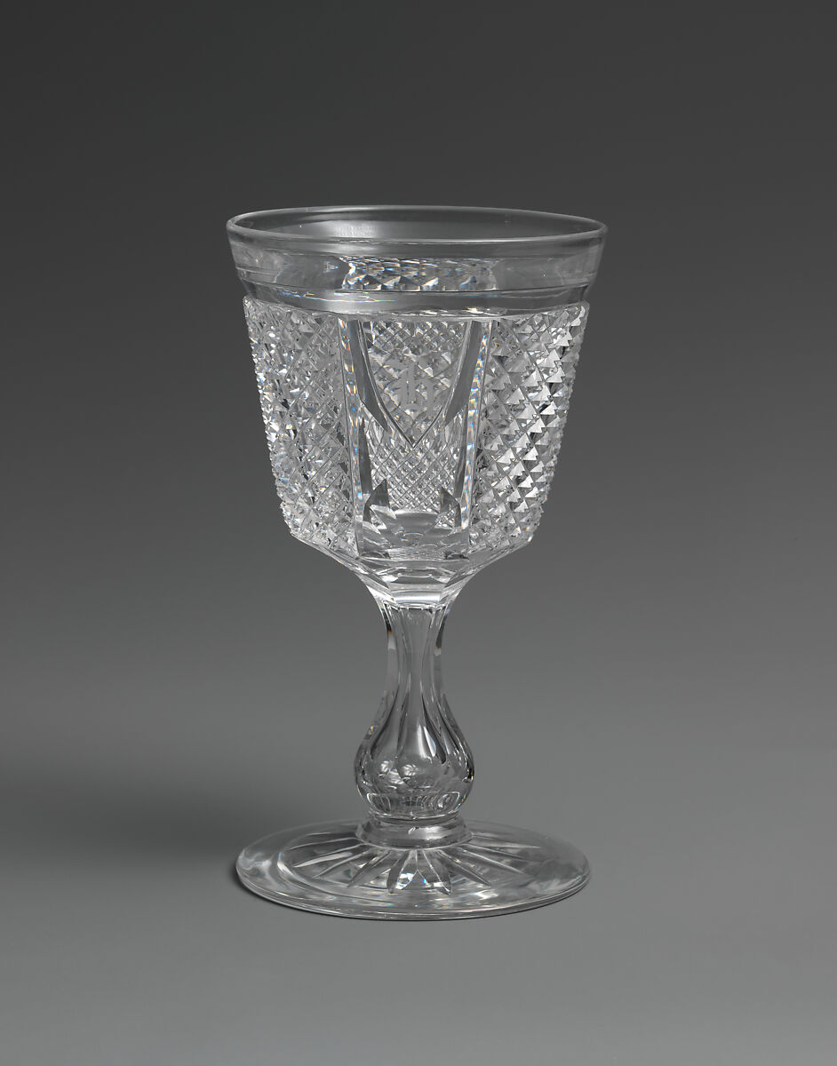 Large drinking vessel, Brooklyn Flint Glass Company (American, Brooklyn, New York, 1824–1868), Glass, American 