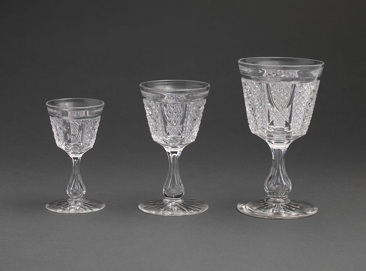 Large drinking vessel, Brooklyn Flint Glass Company (American, Brooklyn, New York, 1824–1868), Glass, American