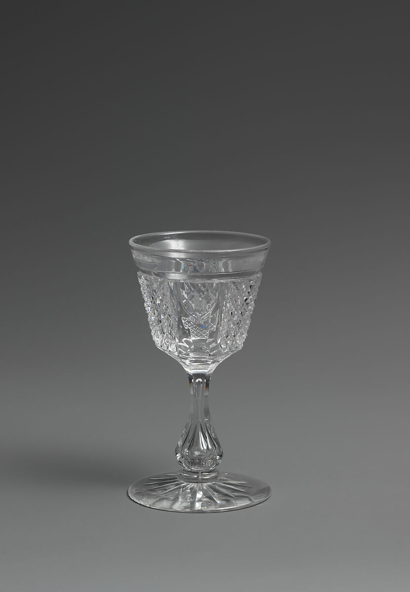 Small drinking vessel, Brooklyn Flint Glass Company (American, Brooklyn, New York, 1824–1868), Glass, American 