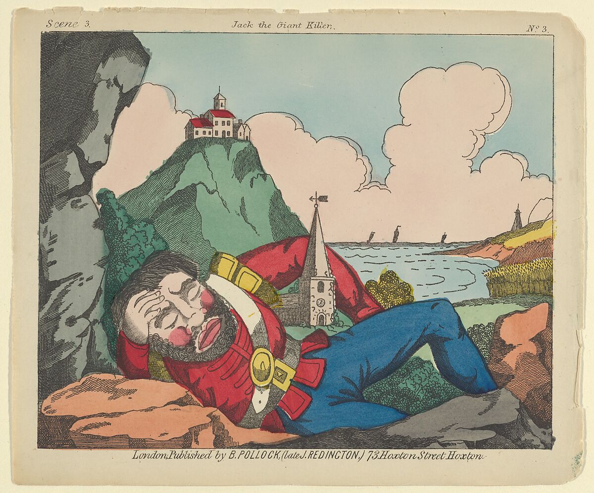 Scene 3, from Jack and the Giant Killer, Scenes for a Toy Theater, Benjamin Pollock (British, 1857–1937), Lithograph 