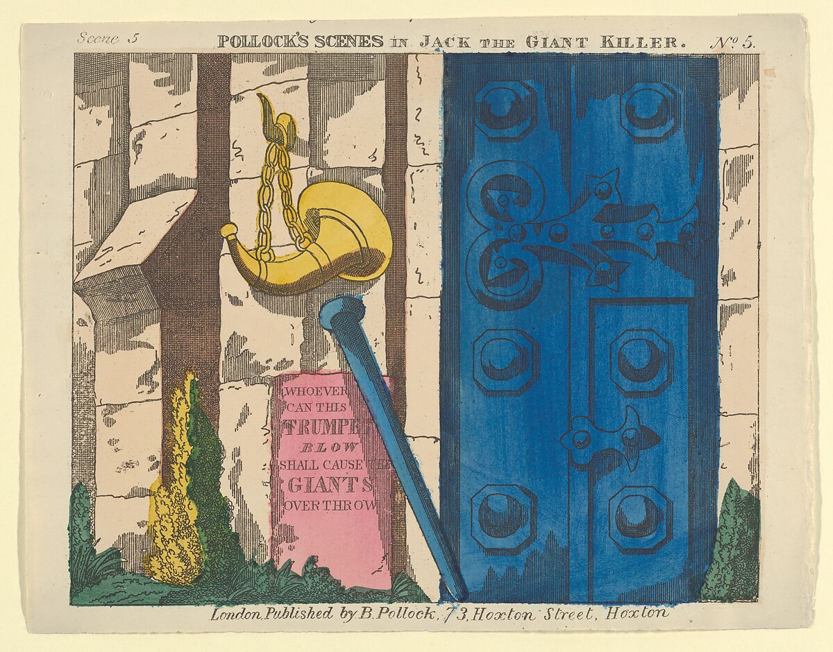 Scene 5, from Jack and the Giant Killer, Scenes for a Toy Theater, Benjamin Pollock (British, 1857–1937), Lithograph 