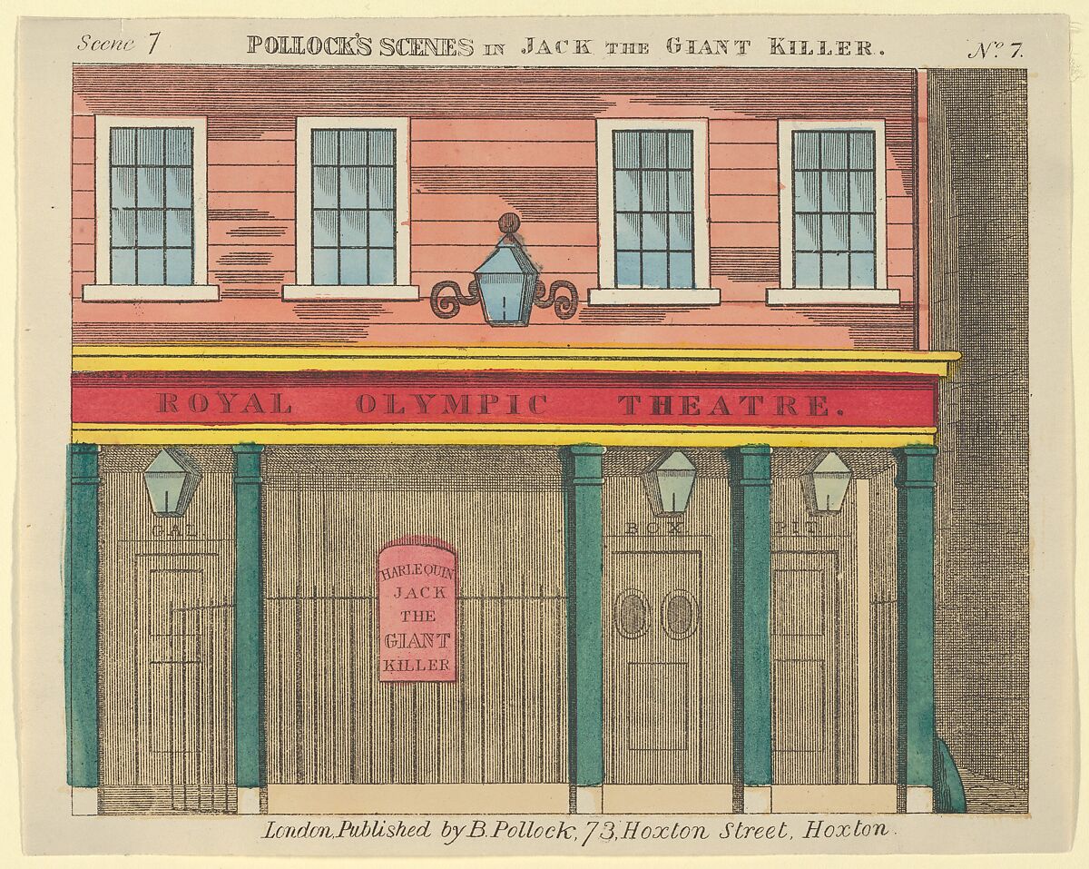 Scene 7, from Jack and the Giant Killer, Scenes for a Toy Theater, Benjamin Pollock (British, 1857–1937), Lithograph 