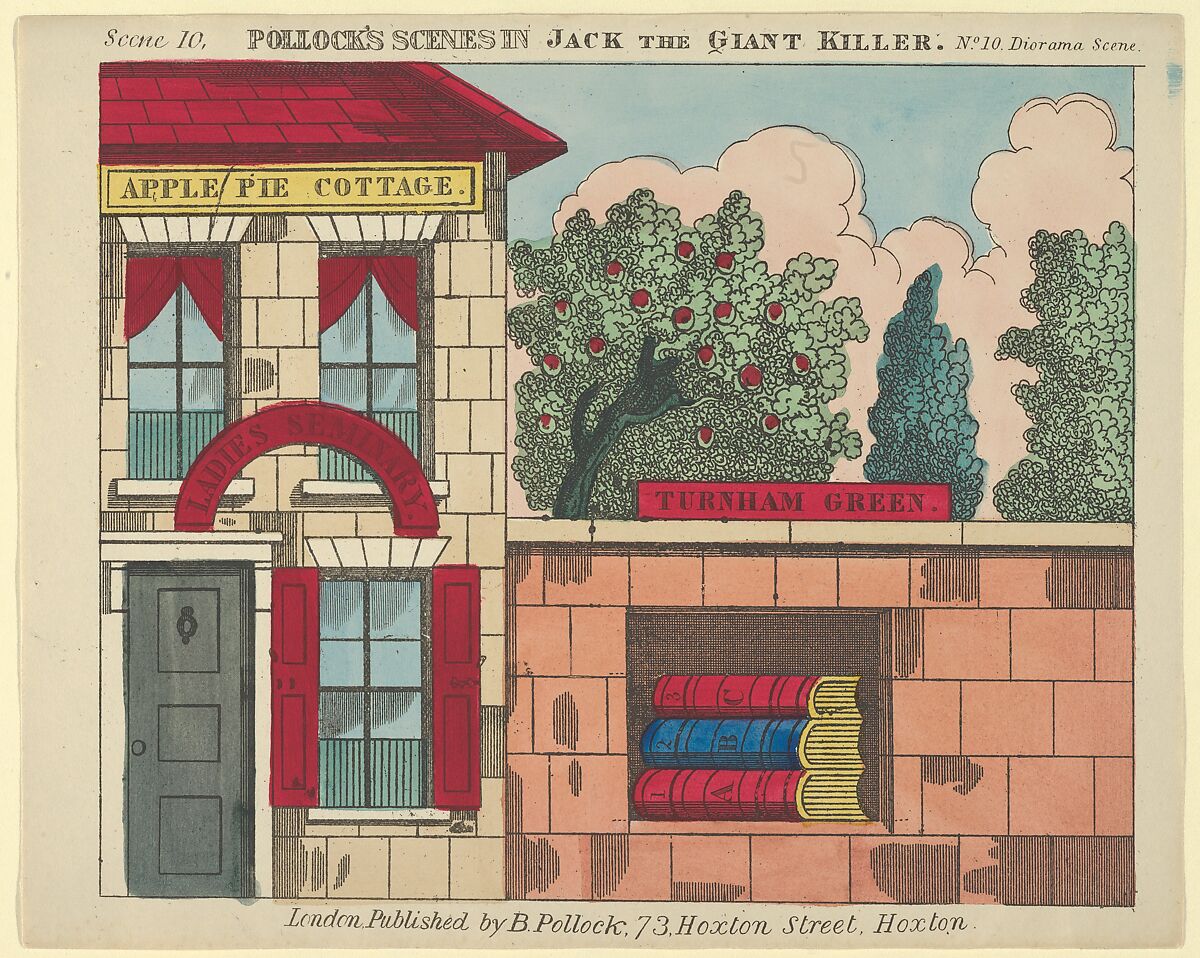 Scene 10, from Jack and the Giant Killer, Scenes for a Toy Theater, Benjamin Pollock (British, 1857–1937), Lithograph 