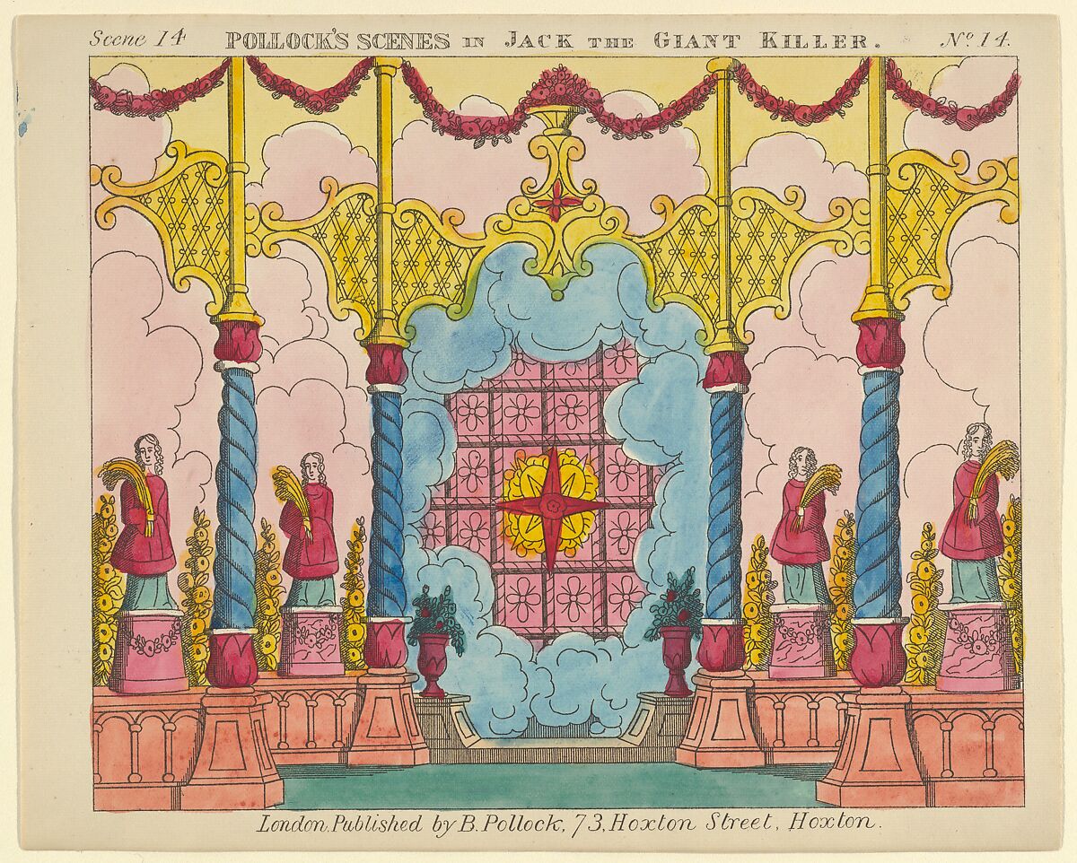 Scene 14, from Jack and the Giant Killer, Scenes for a Toy Theater, Benjamin Pollock (British, 1857–1937), Lithograph 