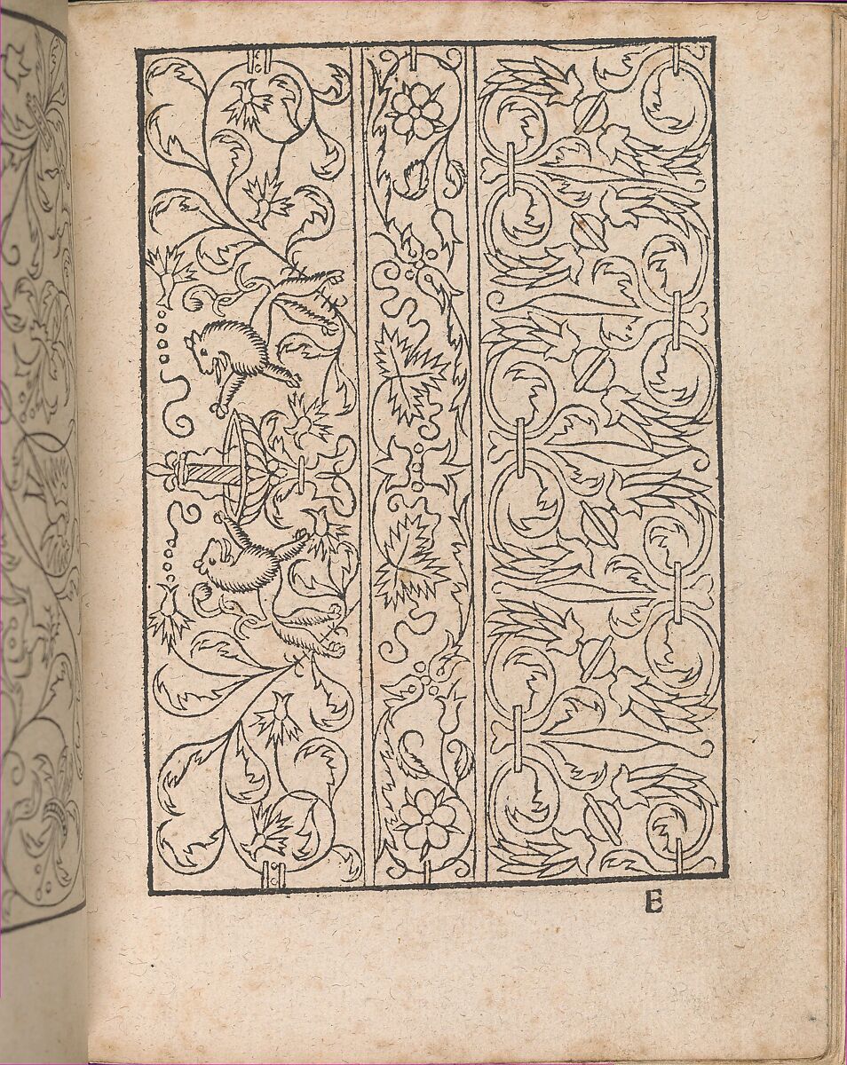 New Modelbüch allen Nägerin u. Sydenstickern (Page 17r), Hans Hoffman (German, active Strasbourg, 1556), Woodcut 