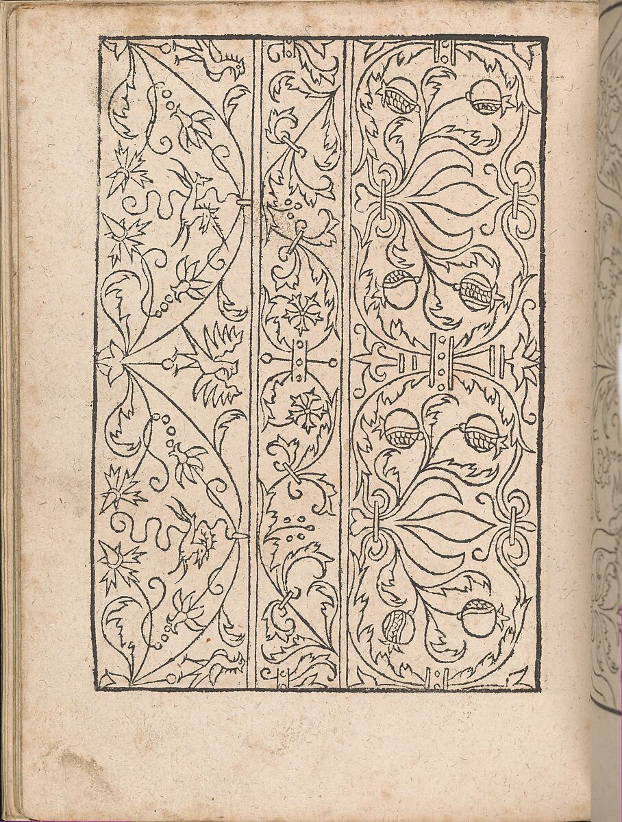 New Modelbüch allen Nägerin u. Sydenstickern (Page 17v), Hans Hoffman (German, active Strasbourg, 1556), Woodcut 