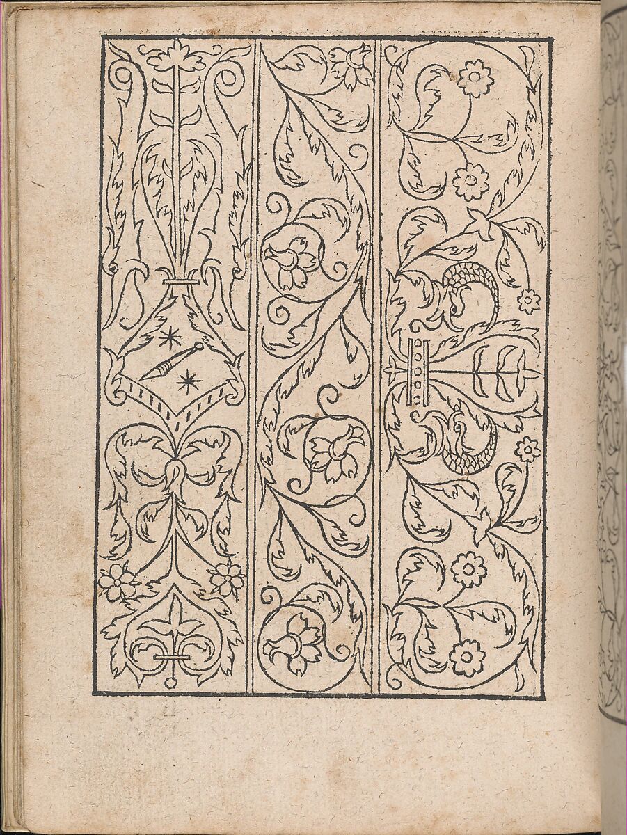 New Modelbüch allen Nägerin u. Sydenstickern (Page 18v), Hans Hoffman (German, active Strasbourg, 1556), Woodcut 