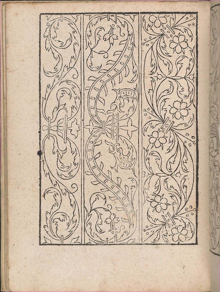 New Modelbüch allen Nägerin u. Sydenstickern (Page 19v), Hans Hoffman (German, active Strasbourg, 1556), Woodcut 