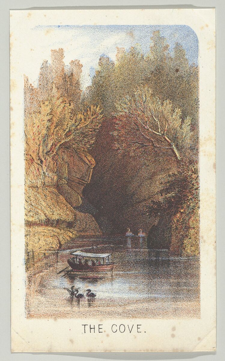 The Cove, from the series, Views in Central Park, New York, Part 3, Louis Prang &amp; Co. (Boston, Massachusetts), Color lithograph 