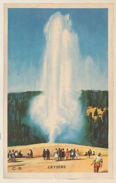 Geysers, bakery card from the Nature's Splendor series (D39-7), issued by Bell Bakeries, Inc., Issued by Bell Bakeries, Inc., Commercial color lithograph 