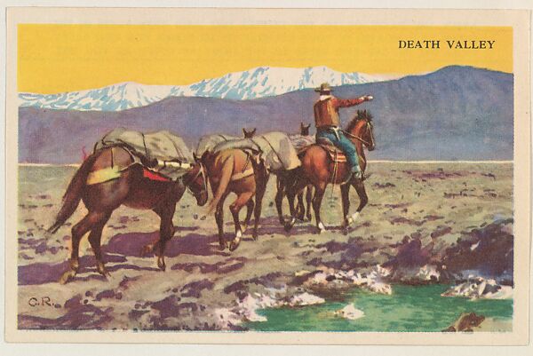 Death Valley, bakery card from the Nature's Splendor series (D39-7), issued by Bell Bakeries, Inc., Issued by Bell Bakeries, Inc., Commercial color lithograph 
