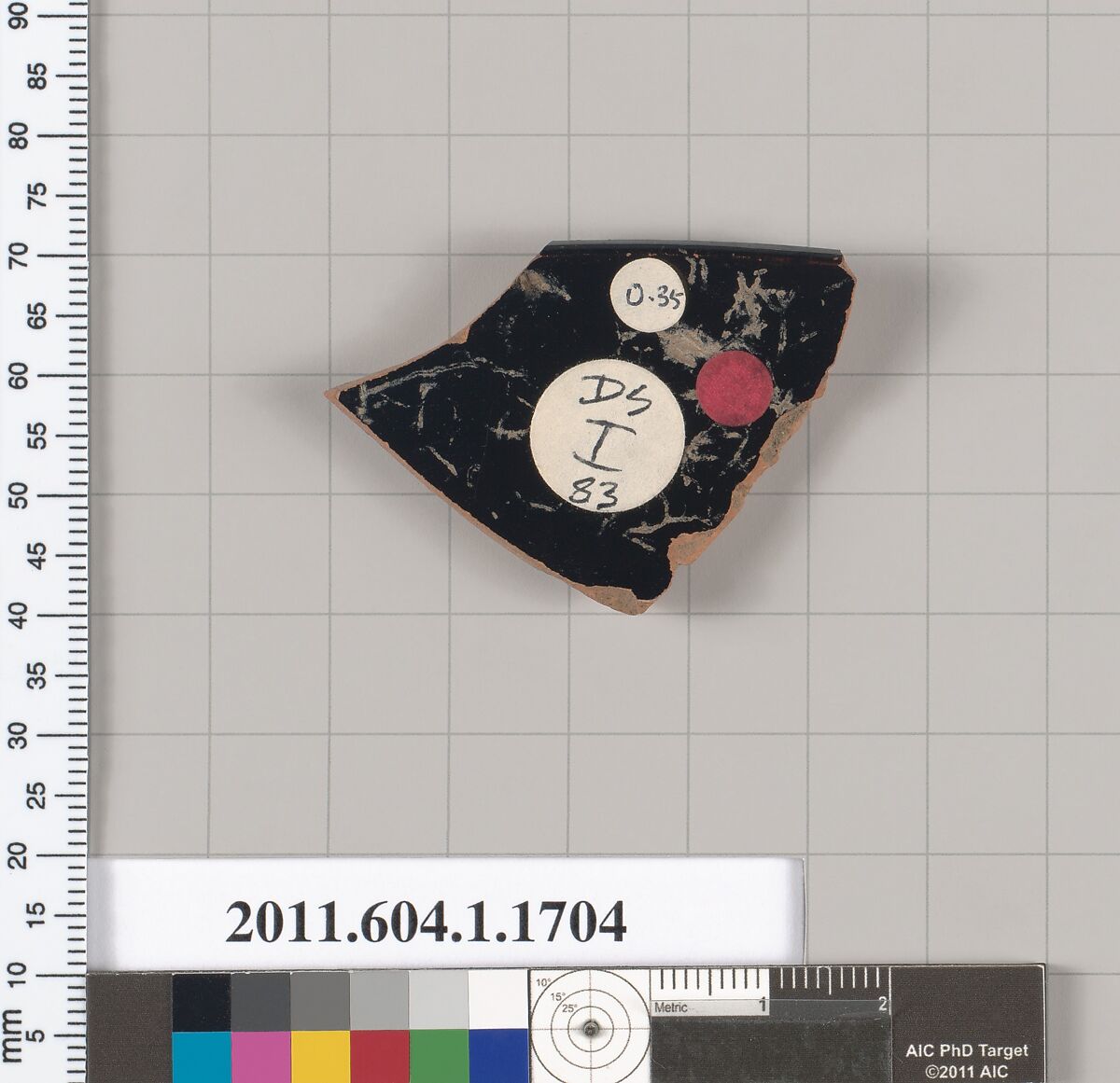 Terracotta rim fragment of a kylix (drinking cup), Terracotta, Greek, Attic