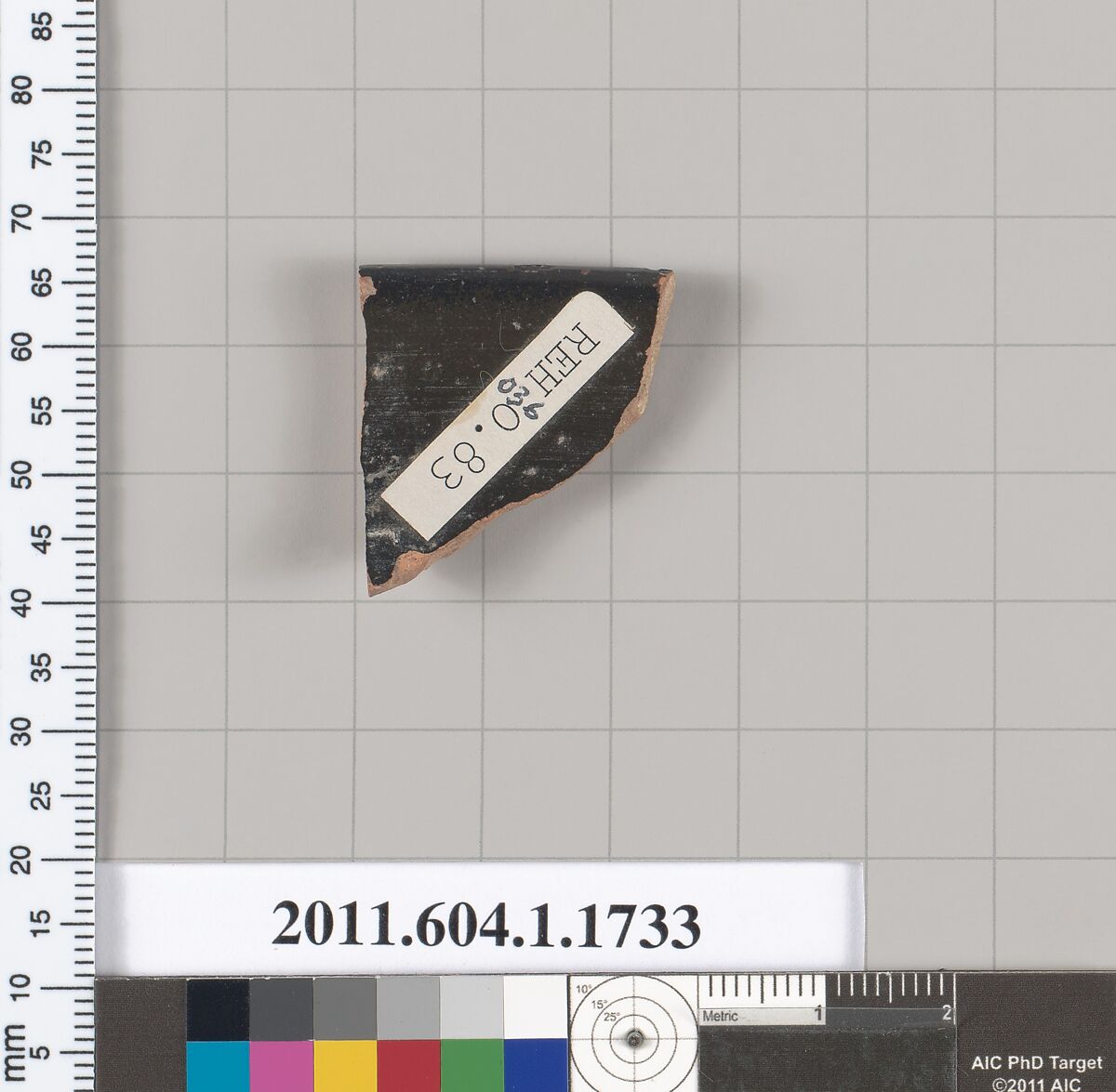 Terracotta rim fragment of a kylix (drinking cup), Terracotta, Greek, Attic
