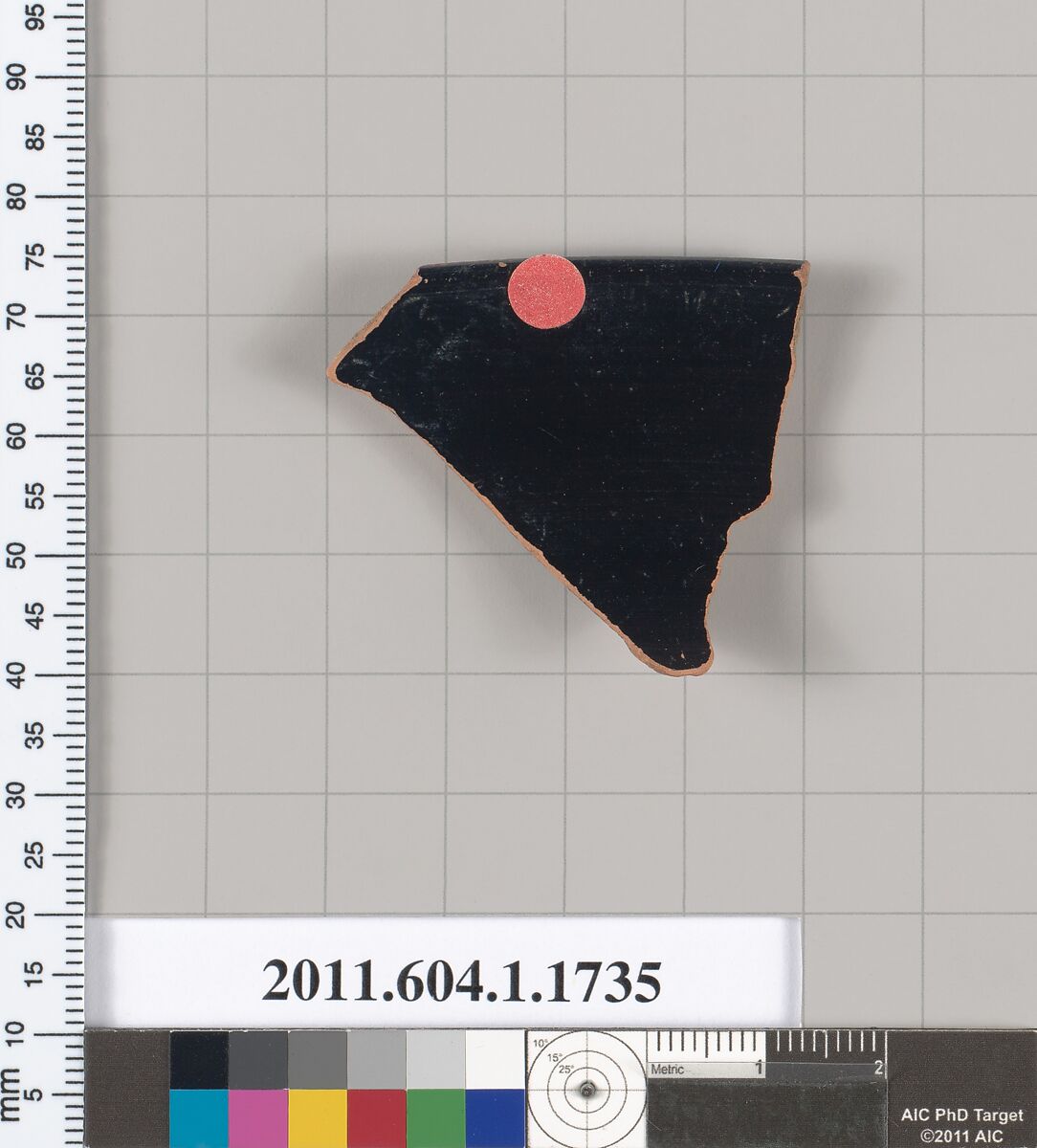 Terracotta rim fragment of a kylix (drinking cup), Terracotta, Greek, Attic