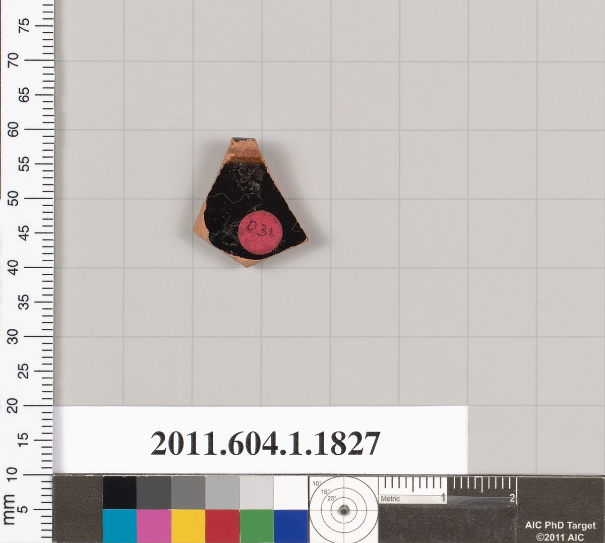 Terracotta rim fragment of a kylix (drinking cup), Terracotta, Greek, Attic