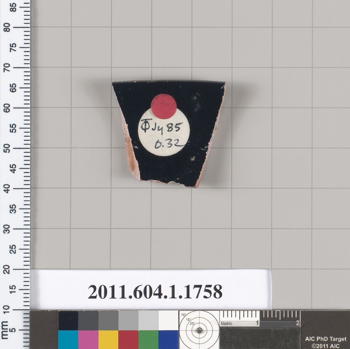Terracotta rim fragment of a kylix (drinking cup), Terracotta, Greek, Attic