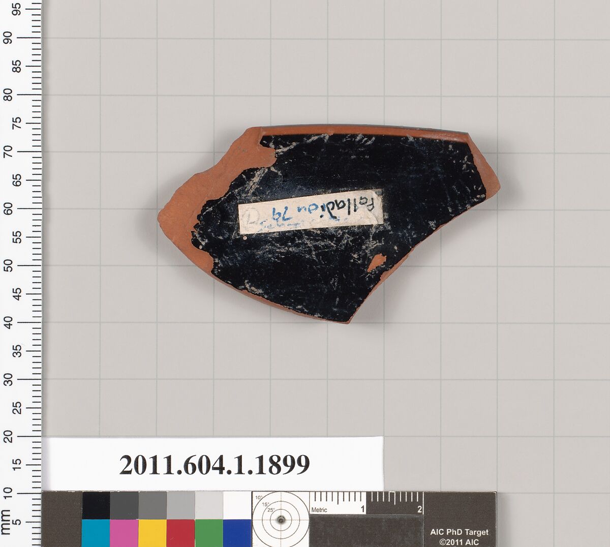 Terracotta rim fragment of a kylix (drinking cup), Terracotta, Greek, Attic