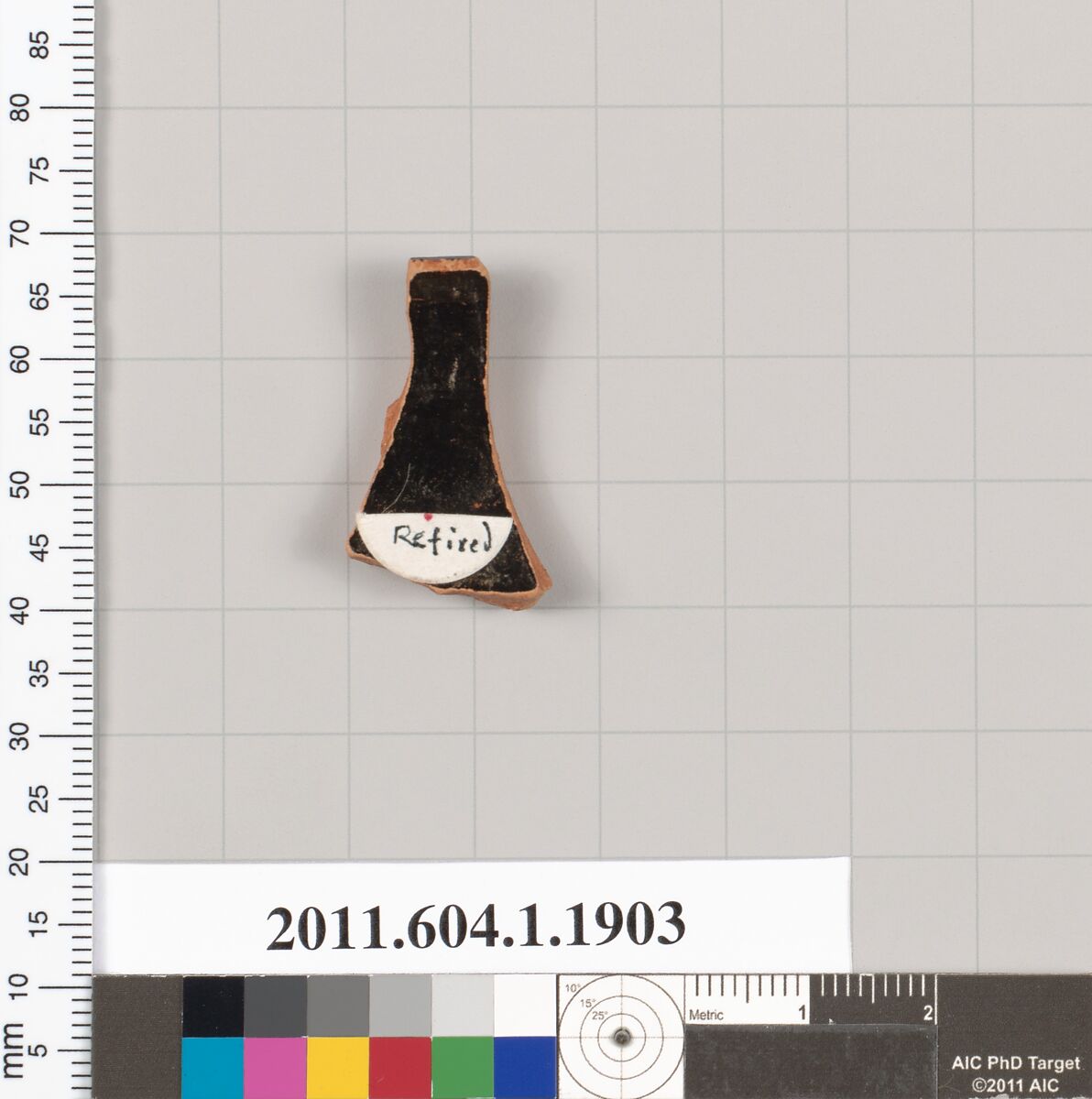 Terracotta rim fragment of a kylix (drinking cup), Terracotta, Greek, Attic