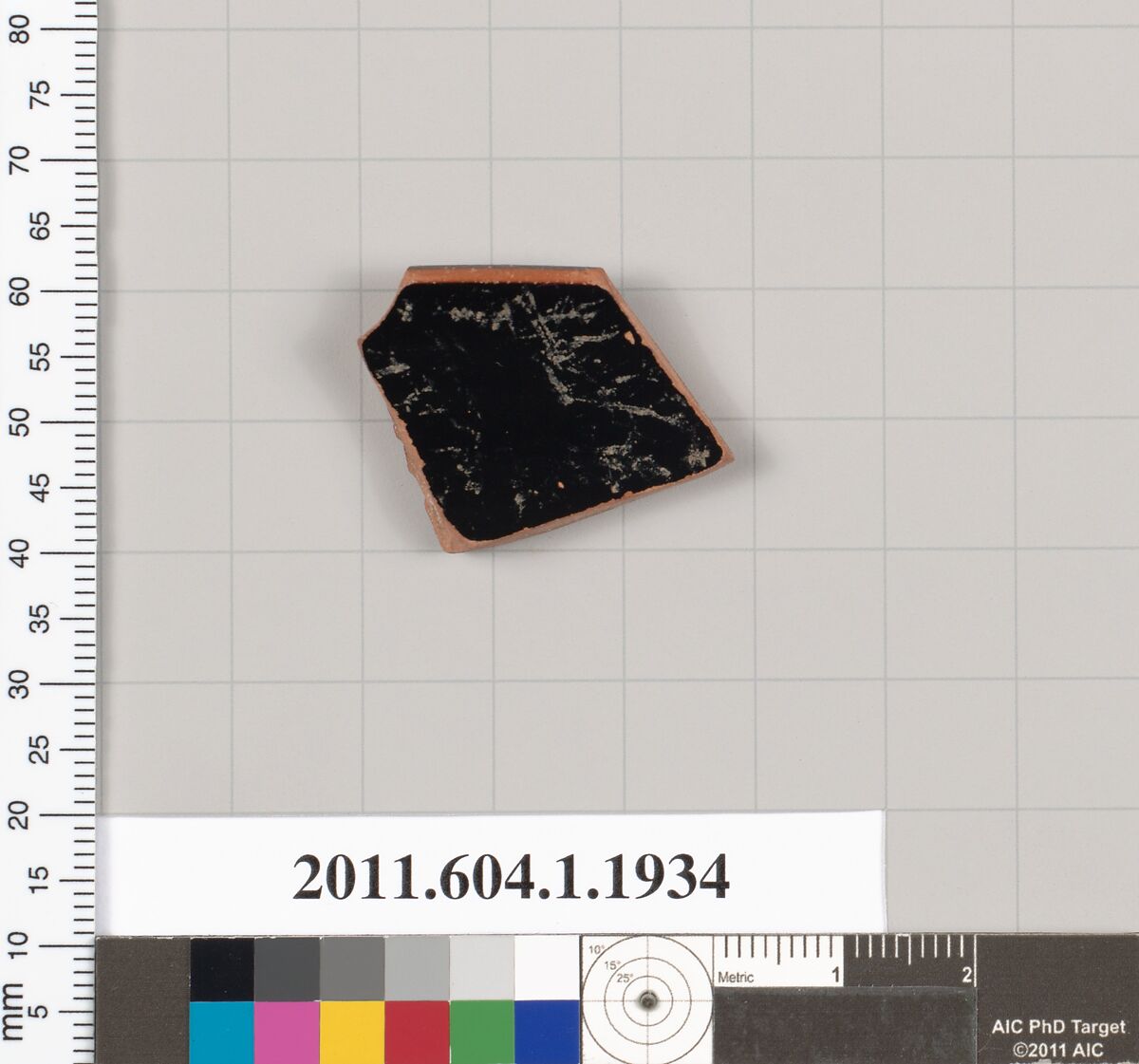 Terracotta rim fragment of a kylix (drinking cup), Terracotta, Greek, Attic