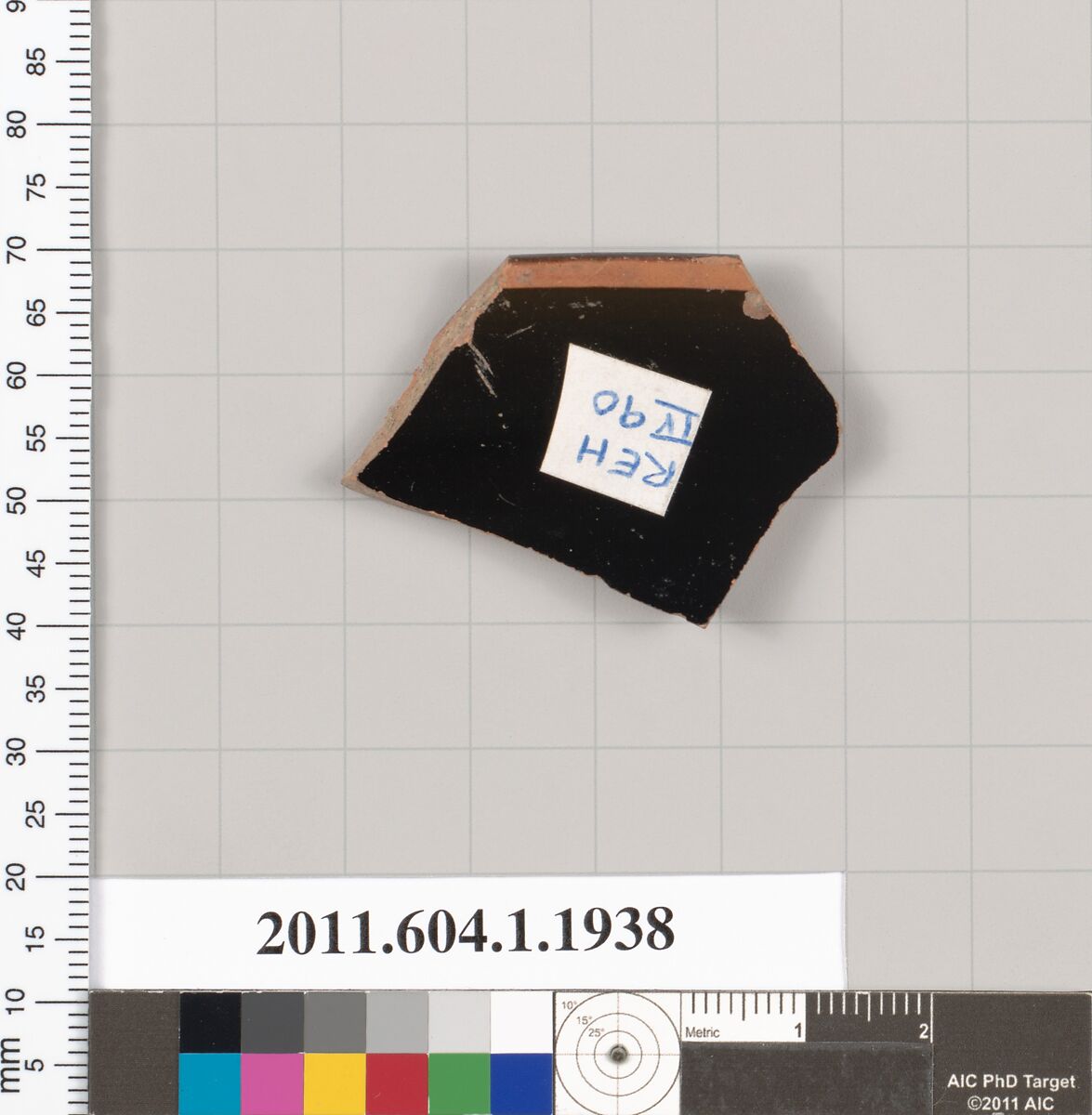 Terracotta rim fragment of a kylix (drinking cup), Terracotta, Greek, Attic