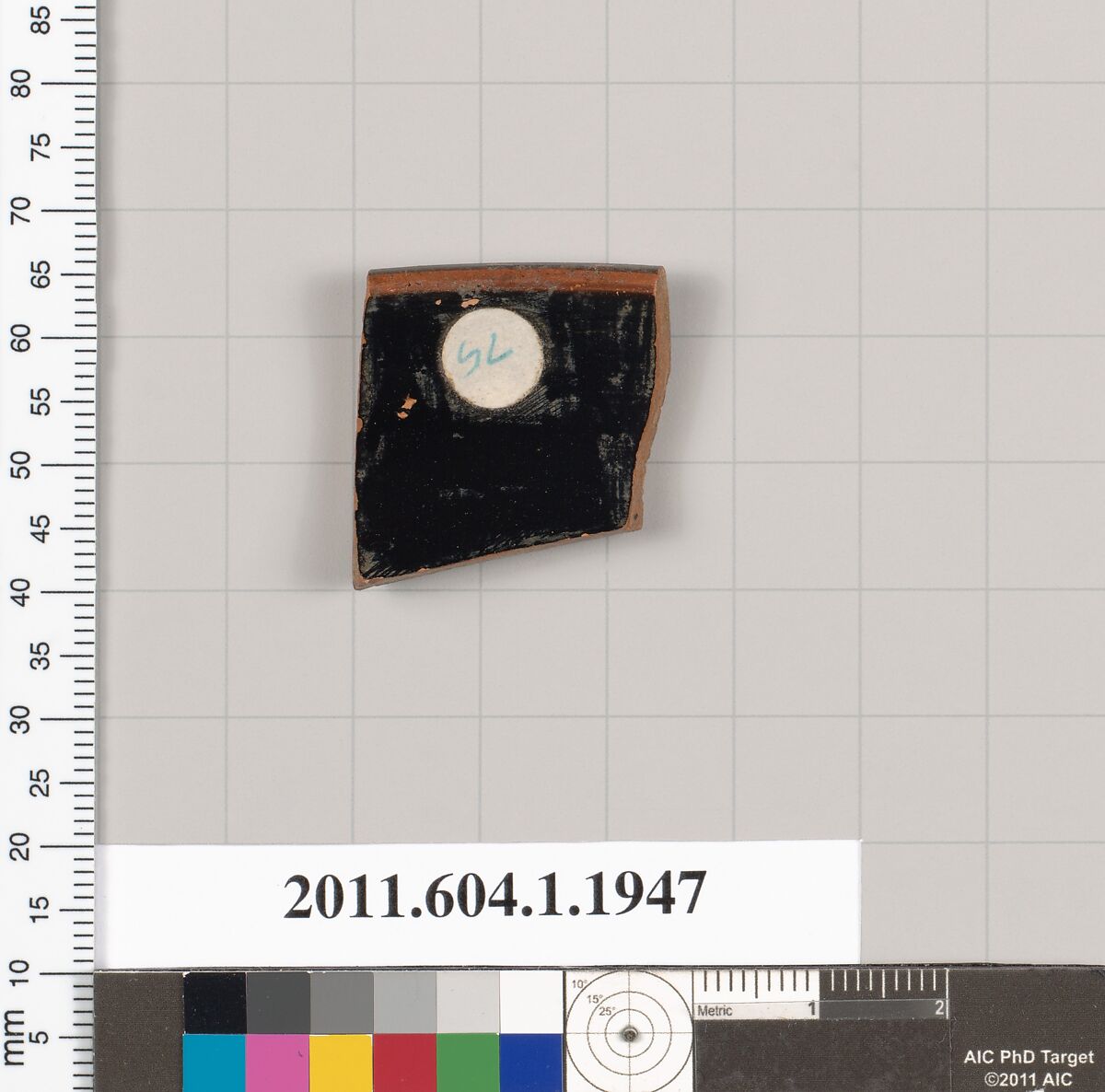 Terracotta rim fragment of a kylix (drinking cup), Terracotta, Greek, Attic