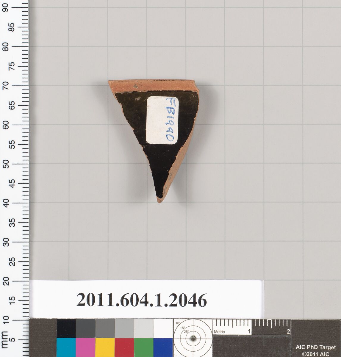 Terracotta rim fragment of a kylix (drinking cup), Terracotta, Greek, Attic