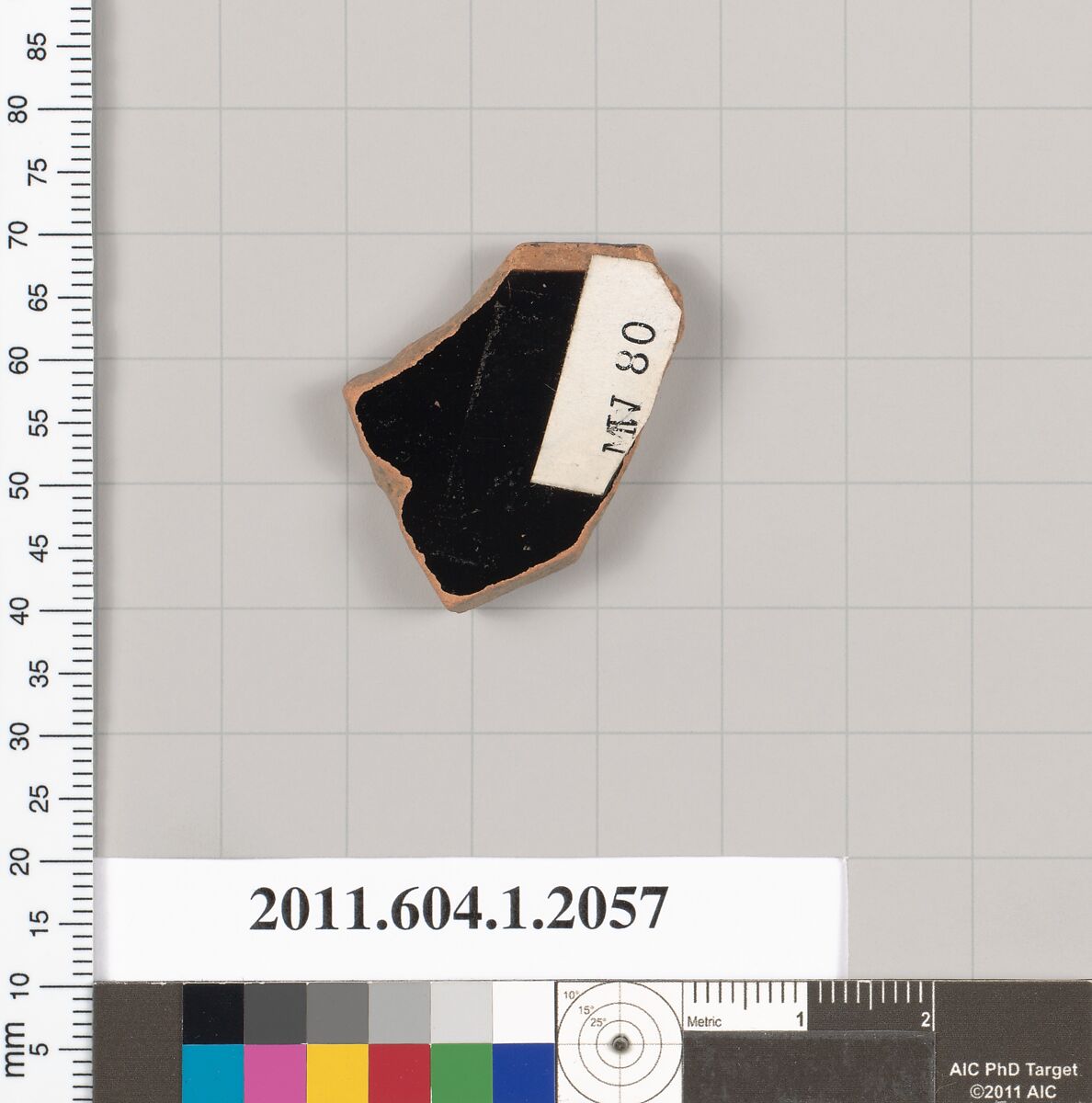 Terracotta rim fragment of a kylix (drinking cup), Terracotta, Greek, Attic