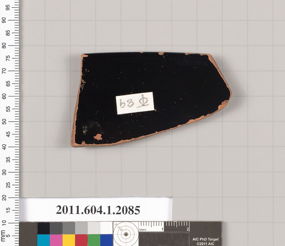 Terracotta rim fragment of a kylix (drinking cup), Terracotta, Greek, Attic
