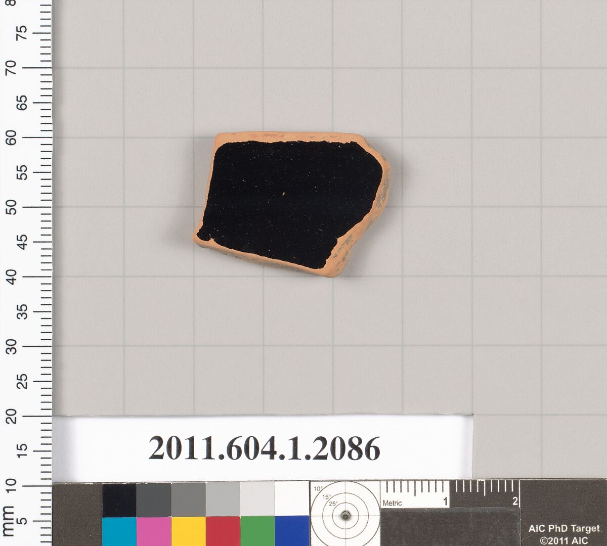 Terracotta rim fragment of a kylix (drinking cup), Terracotta, Greek, Attic