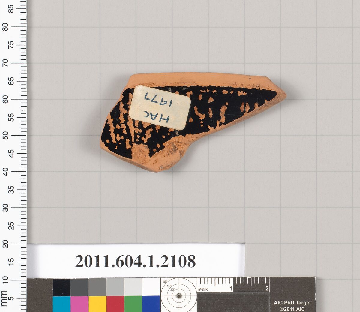 Terracotta rim fragment of a kylix (drinking cup), Terracotta, Greek, Attic