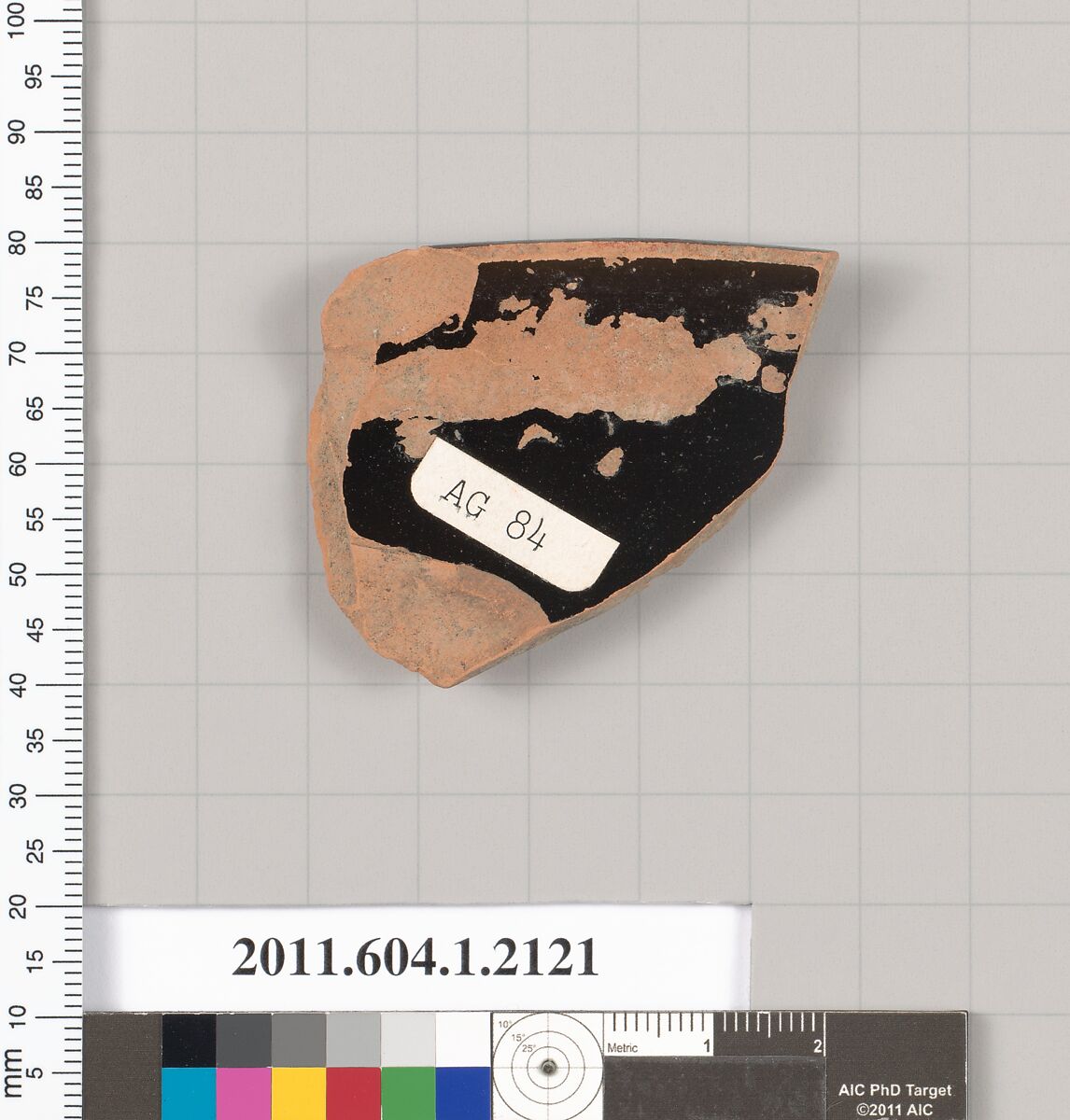 Terracotta rim fragment of a kylix (drinking cup), Terracotta, Greek, Attic
