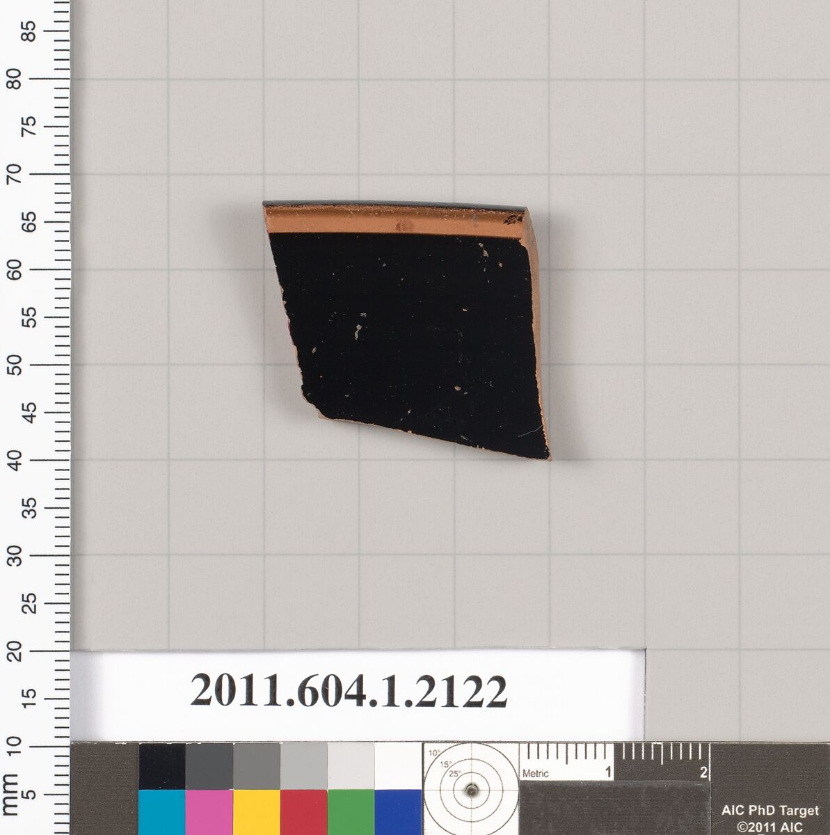 Terracotta rim fragment of a kylix (drinking cup), Terracotta, Greek, Attic