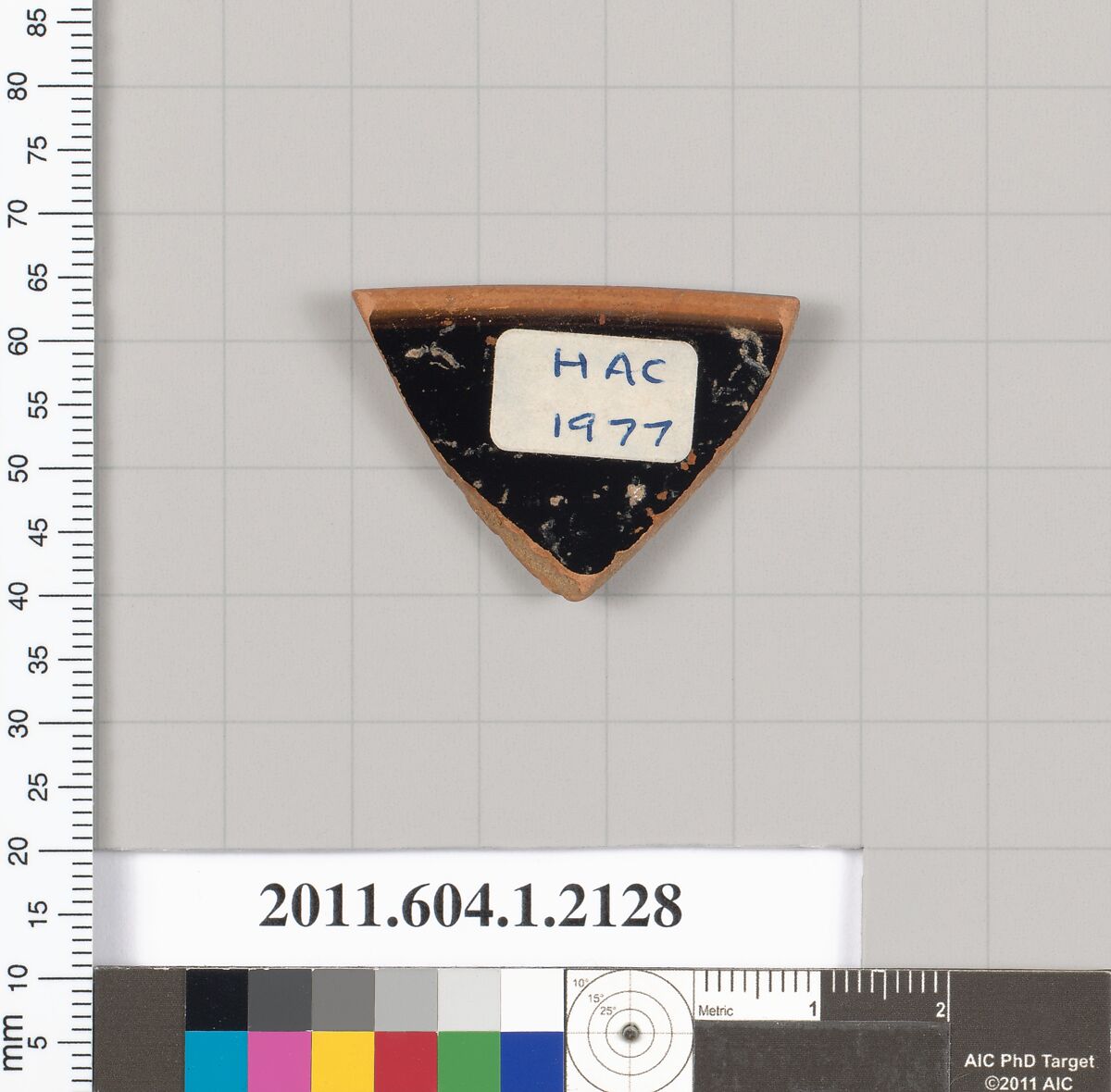 Terracotta rim fragment of a kylix (drinking cup), Terracotta, Greek, Attic