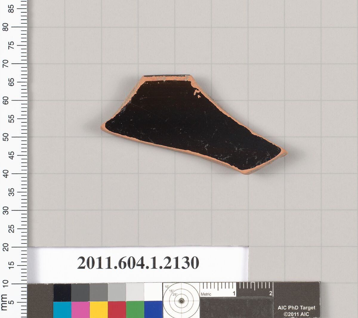 Terracotta rim fragment of a kylix (drinking cup), Terracotta, Greek, Attic