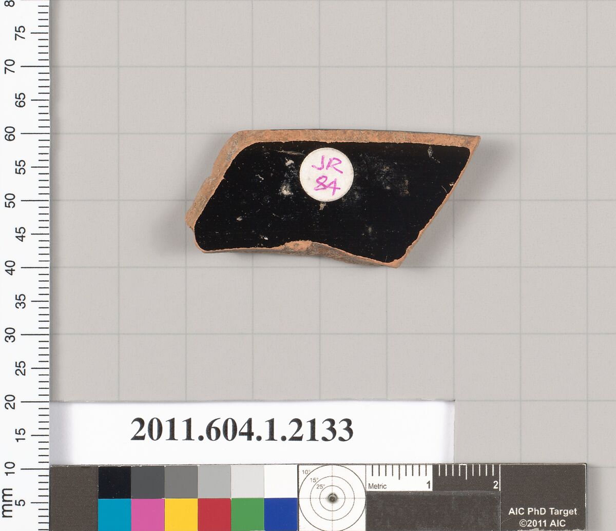 Terracotta rim fragment of a kylix (drinking cup), Terracotta, Greek, Attic