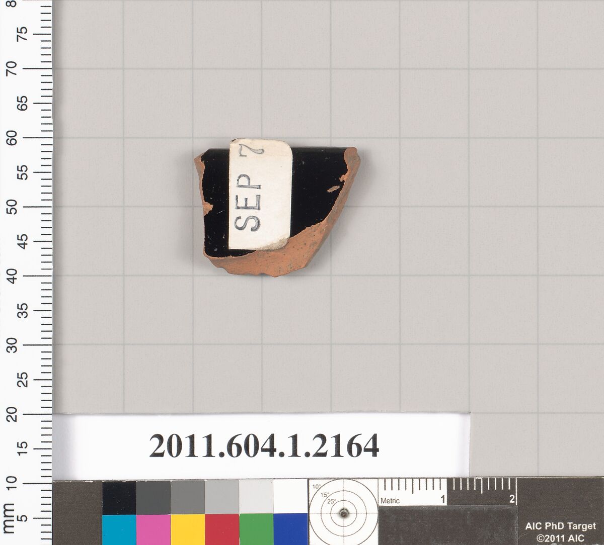 Terracotta rim fragment of a kylix (drinking cup), Terracotta, Greek, Attic