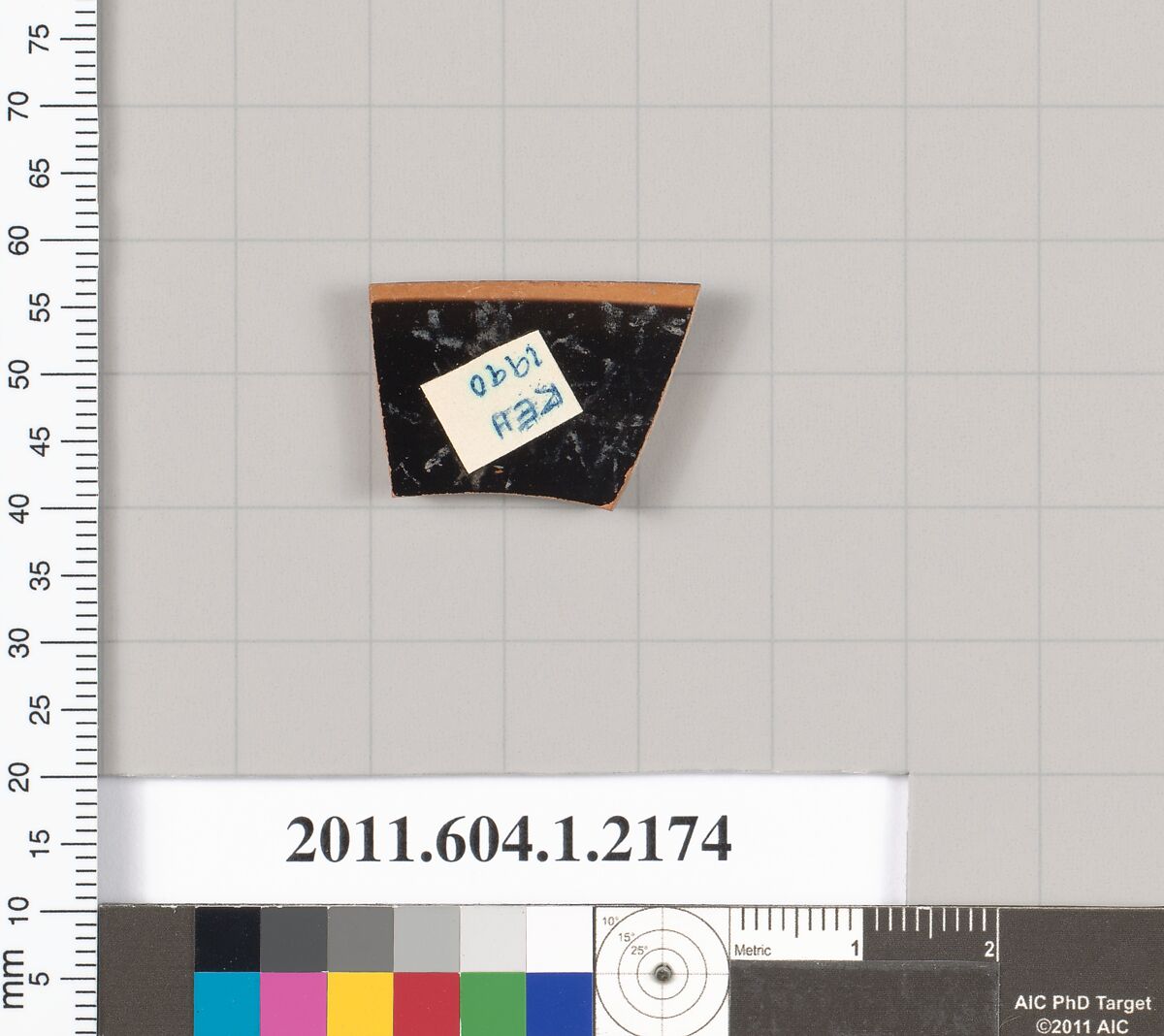 Terracotta rim fragment of a kylix (drinking cup), Terracotta, Greek, Attic