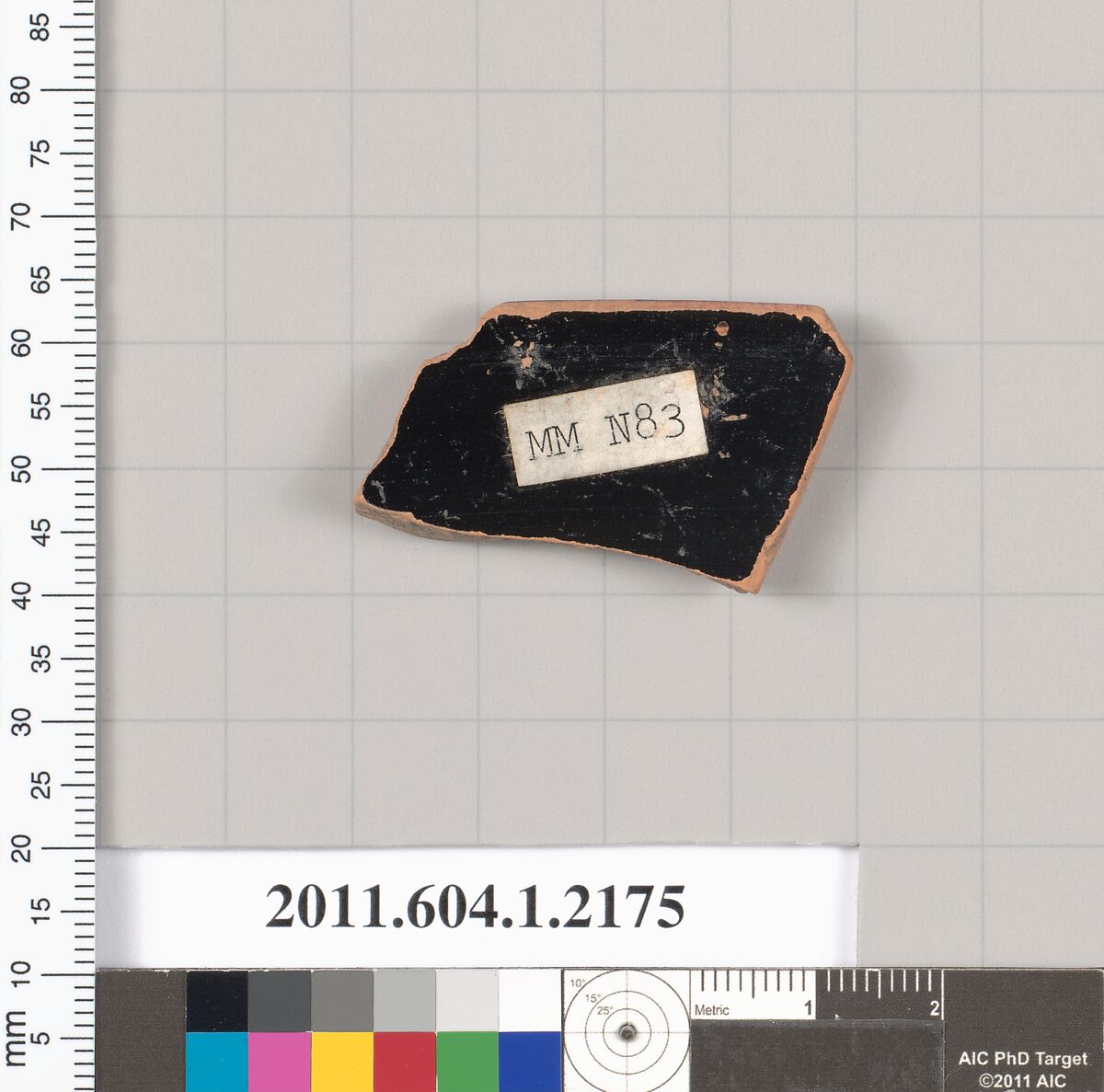 Terracotta rim fragment of a kylix (drinking cup), Terracotta, Greek, Attic
