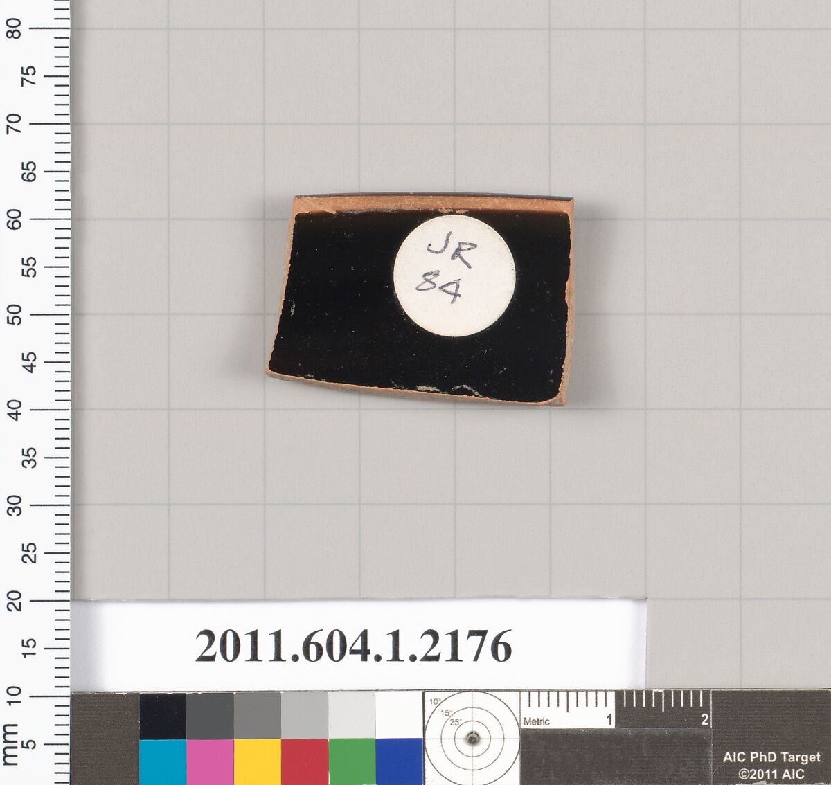 Terracotta rim fragment of a kylix (drinking cup), Terracotta, Greek, Attic